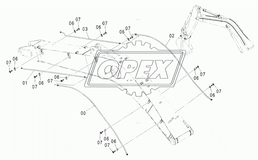 QUICKHITCH PIPING (MONO BOOM) <EU>