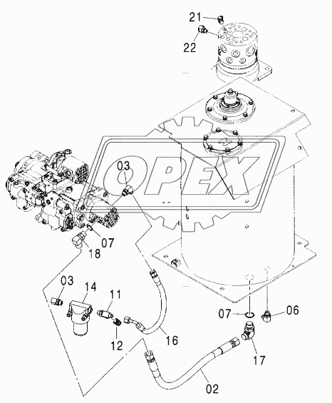 STEERING PIPING (UPPERSTRUCTURE) 1