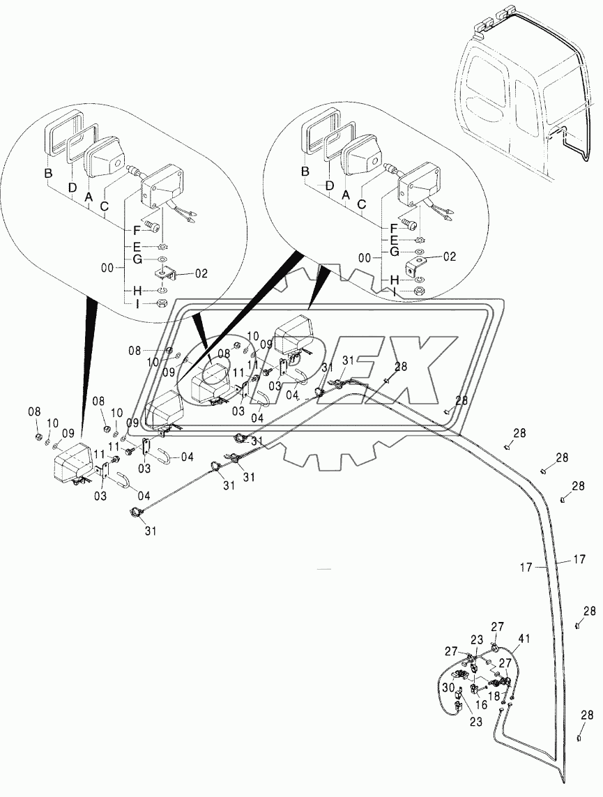 FRONT HEAD LAMP (4 LAMP)