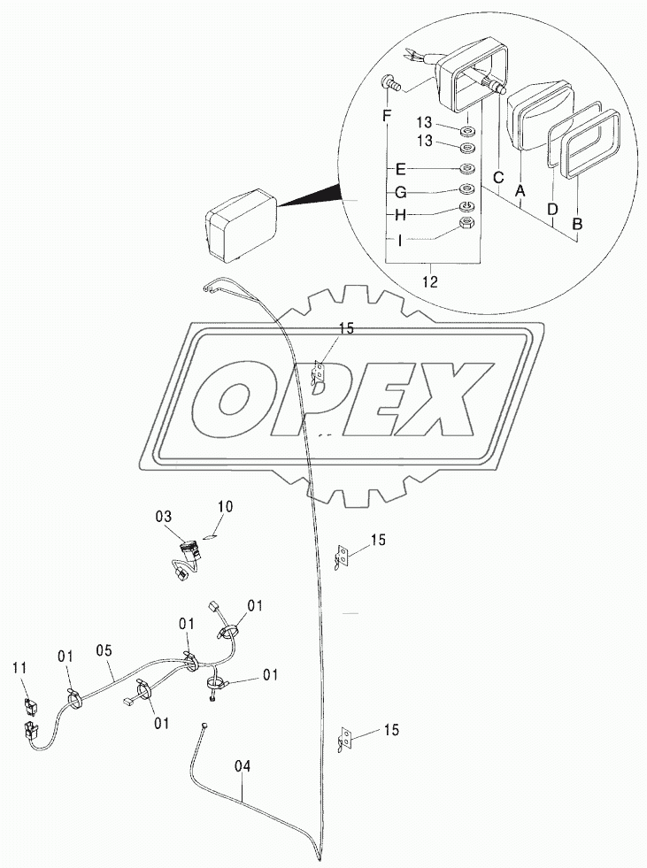 REAR HEAD LAMP (1 LAMP) <EU>