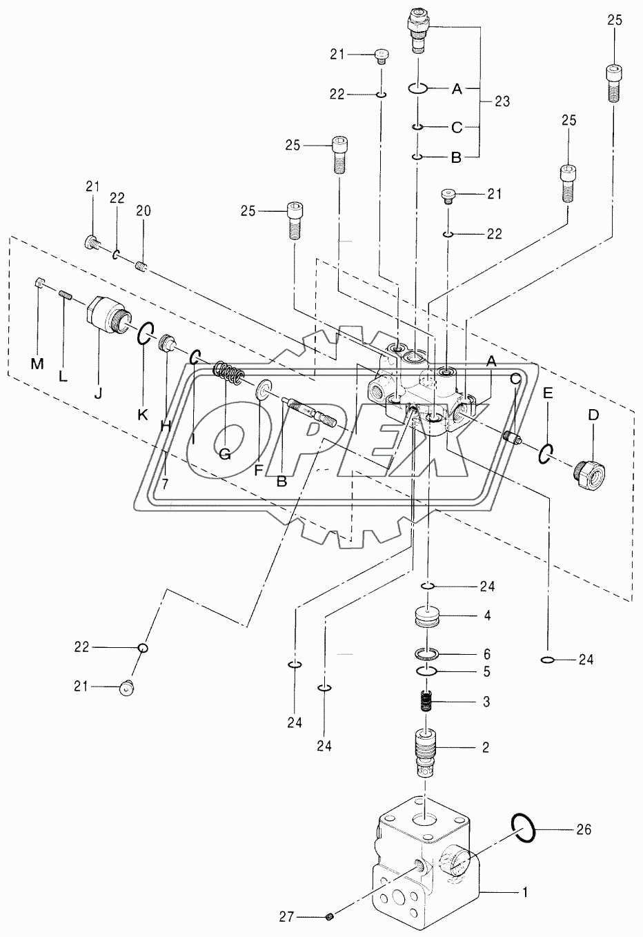 VALVE, HOLDING (L) (BOOM) (2P-B00M)