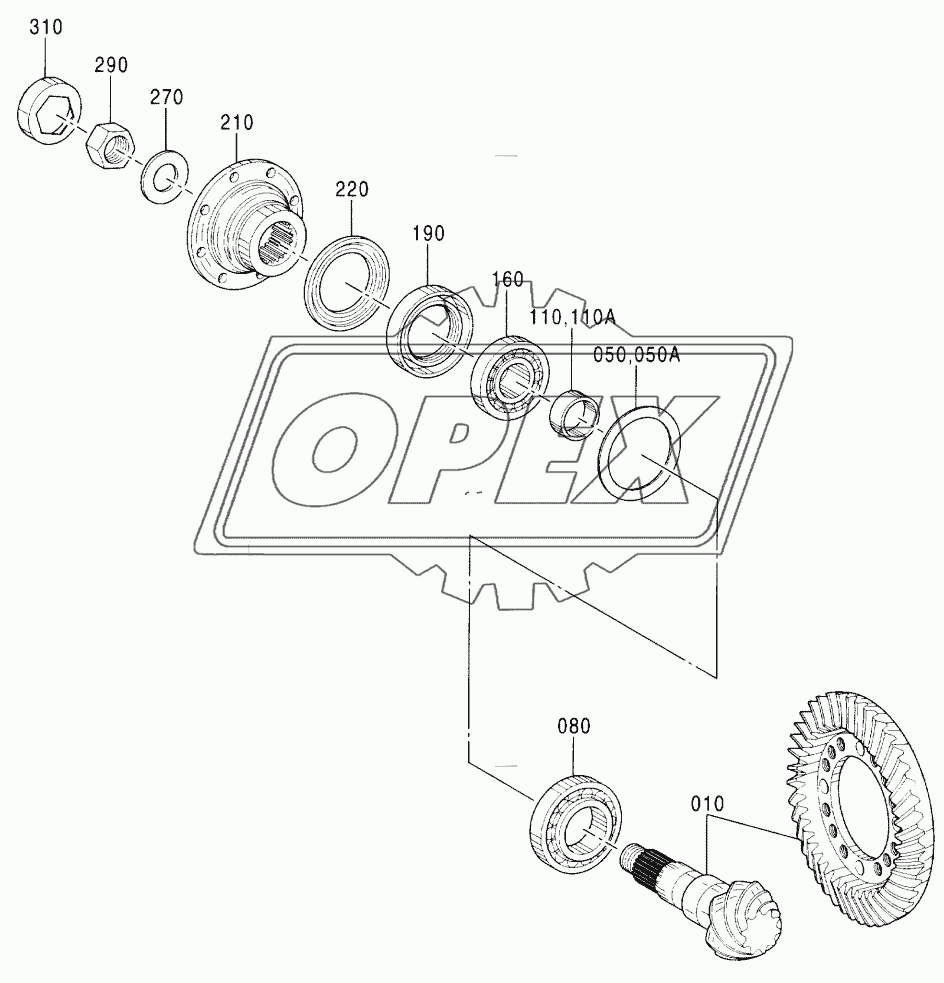 AXLE, FRONT (1)