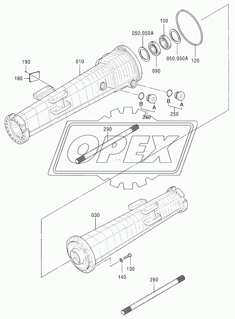 AXLE, REAR (3)