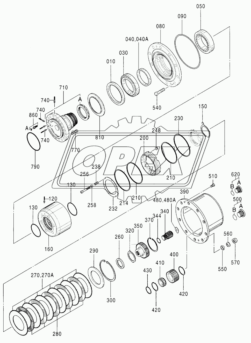 AXLE, REAR (4)