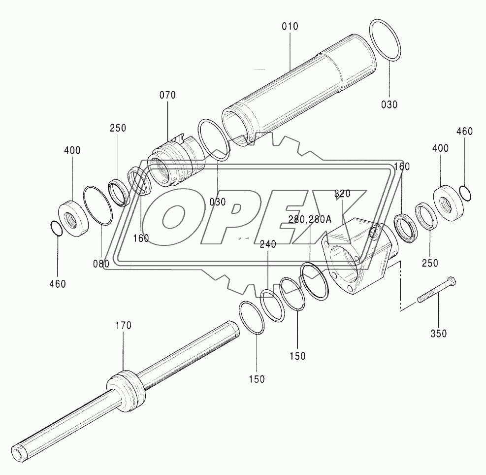 AXLE, FRONT (6) (WIDE)