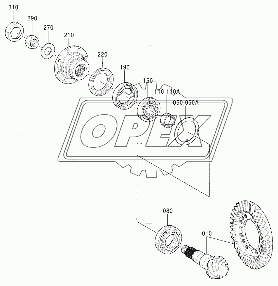 AXLE, REAR (1) (WIDE)