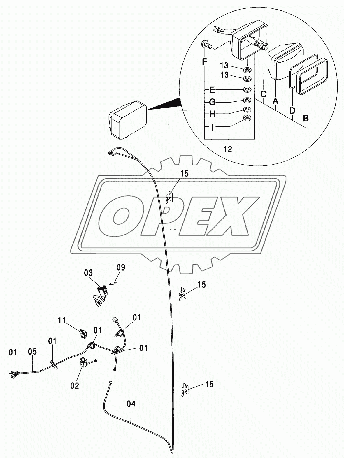 REAR HEAD LAMP <200, E, H, K>