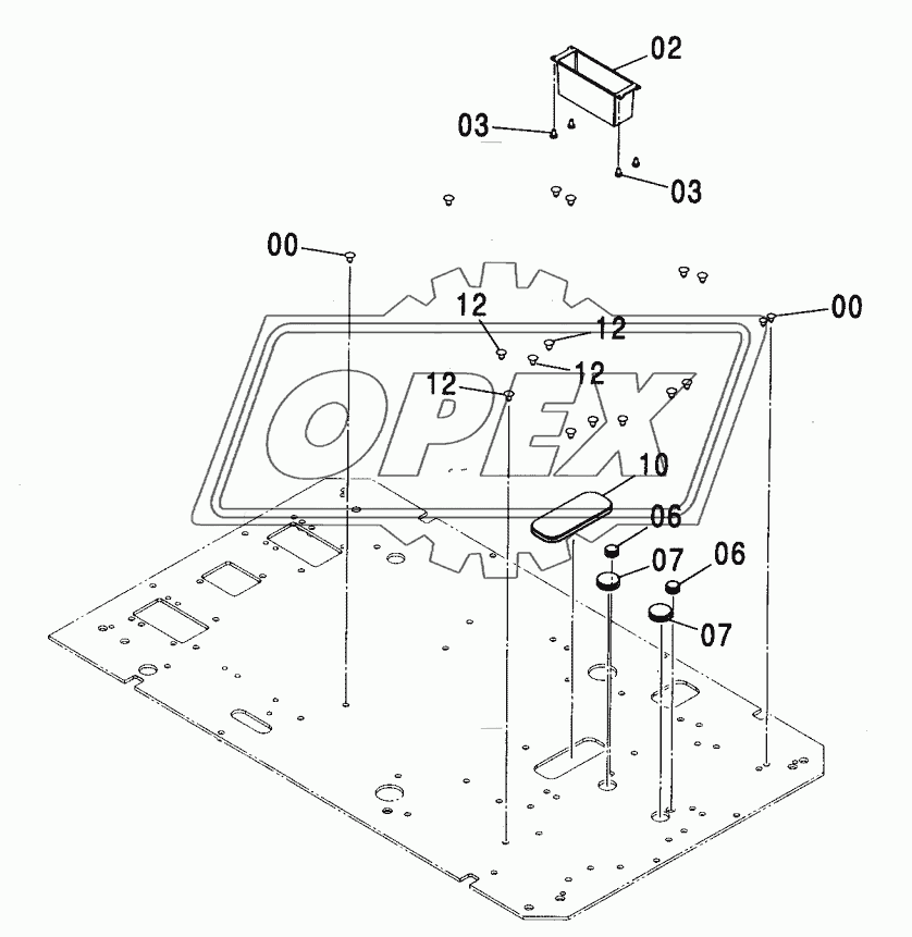 FLOOR PARTS (HEATER LESS)