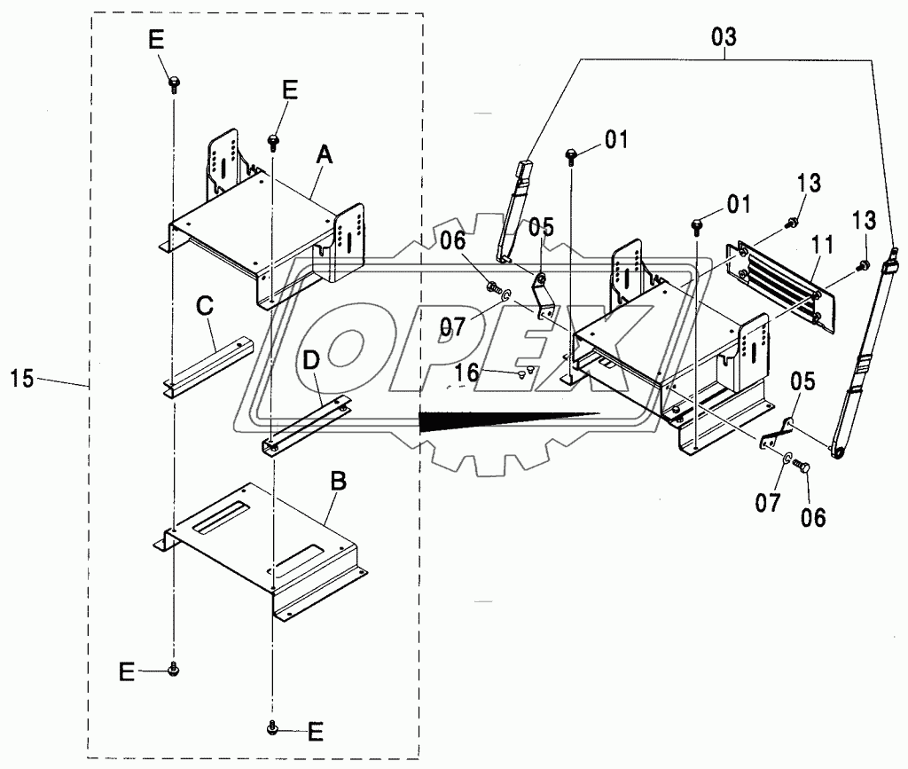 SEAT STAND <E>