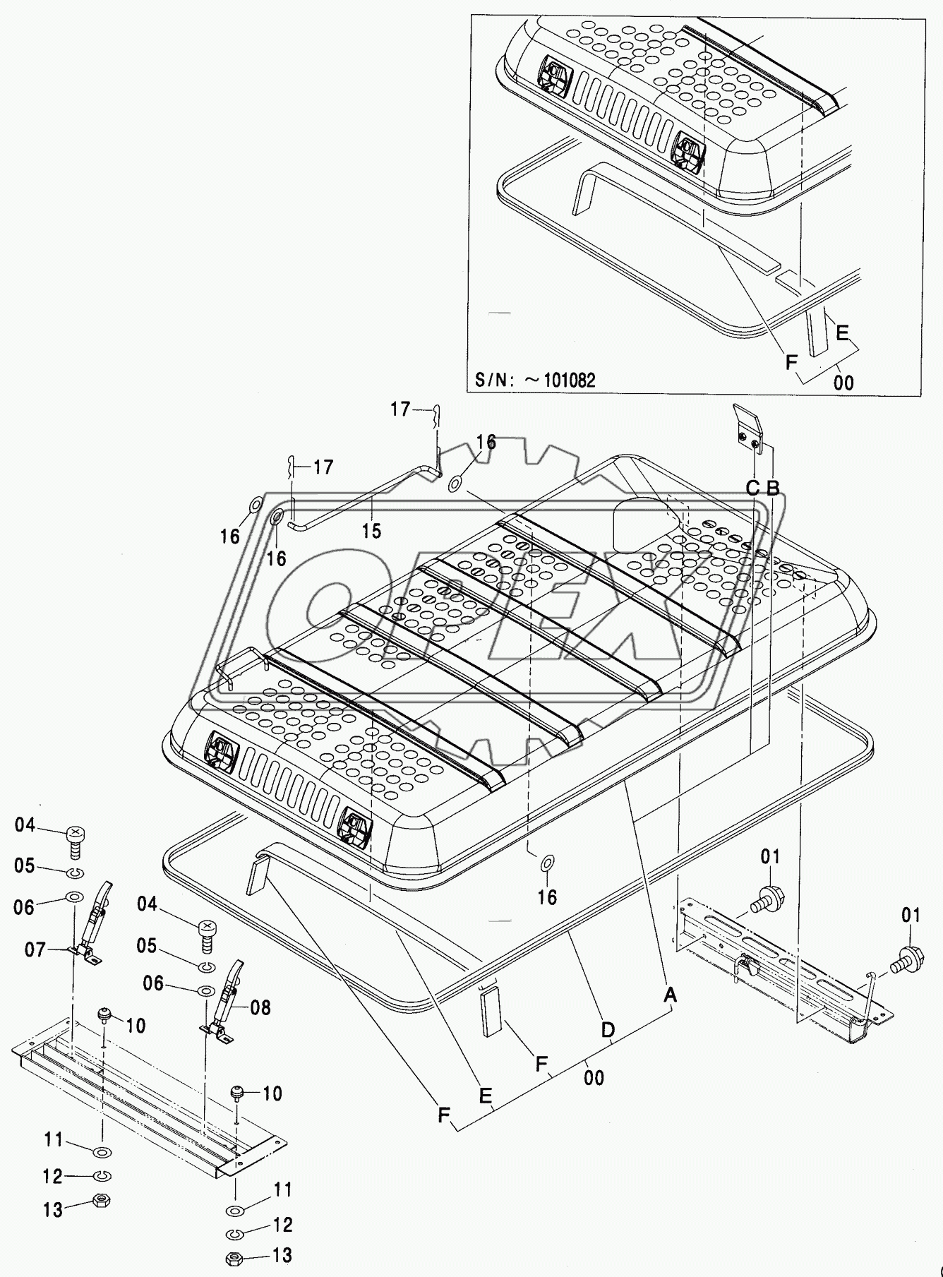 ENGINE COVER <200, E, 210, H, K>