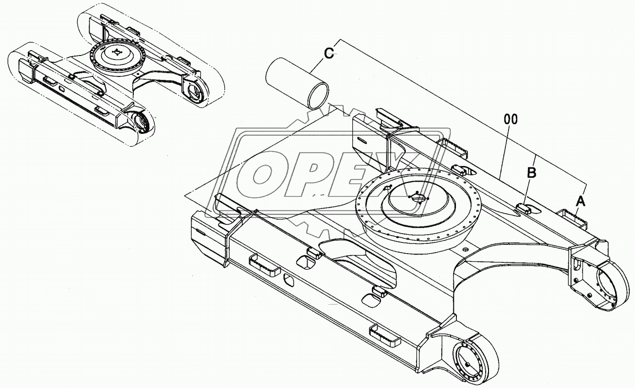 TRACK FRAME (STD. TRACK) <200, E, 210>