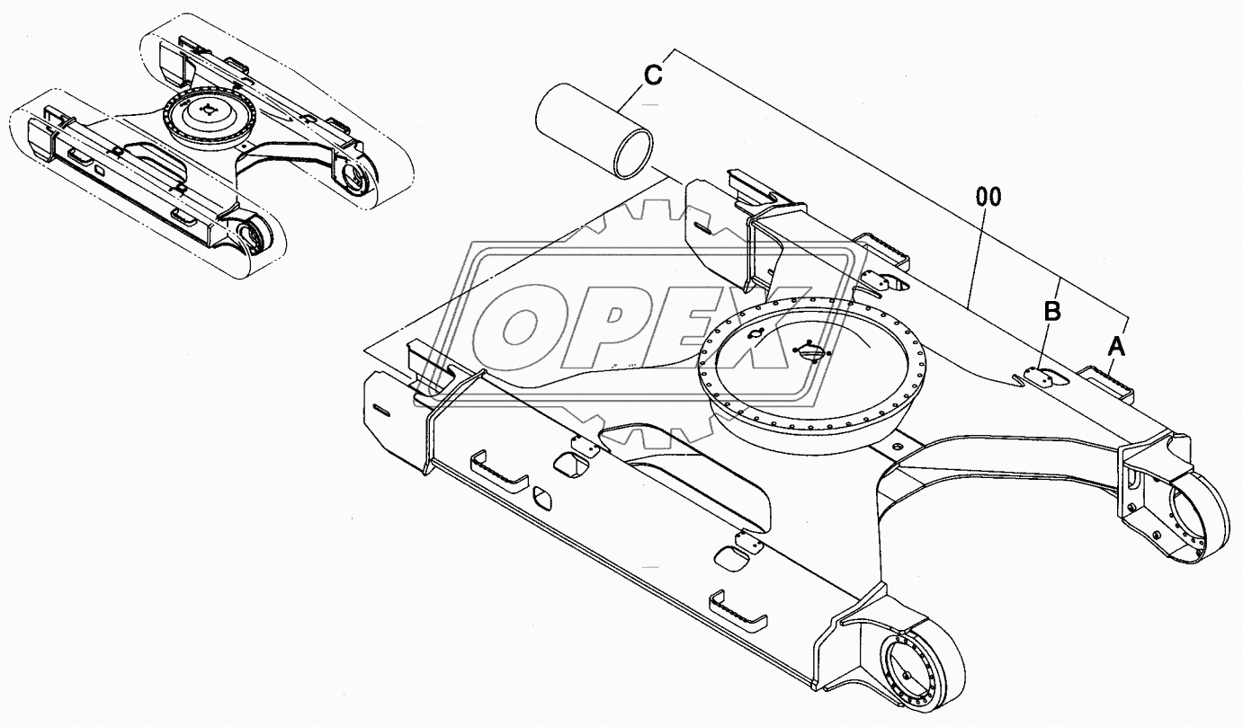 TRACK FRAME (LC TRACK) <200, E, 210>