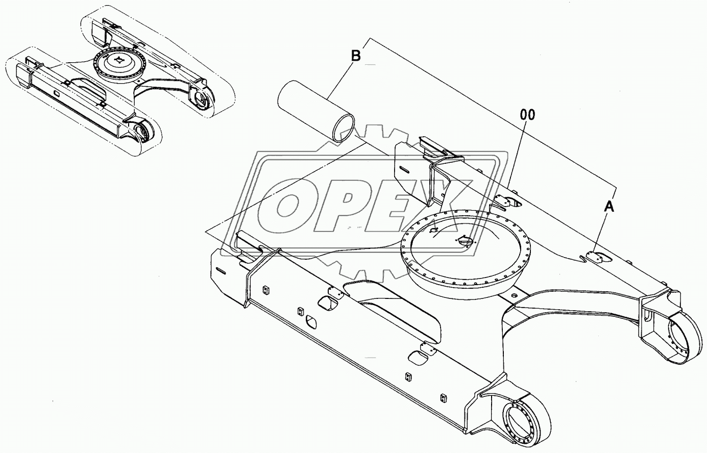 TRACK FRAME (LC TRACK) <H, K>