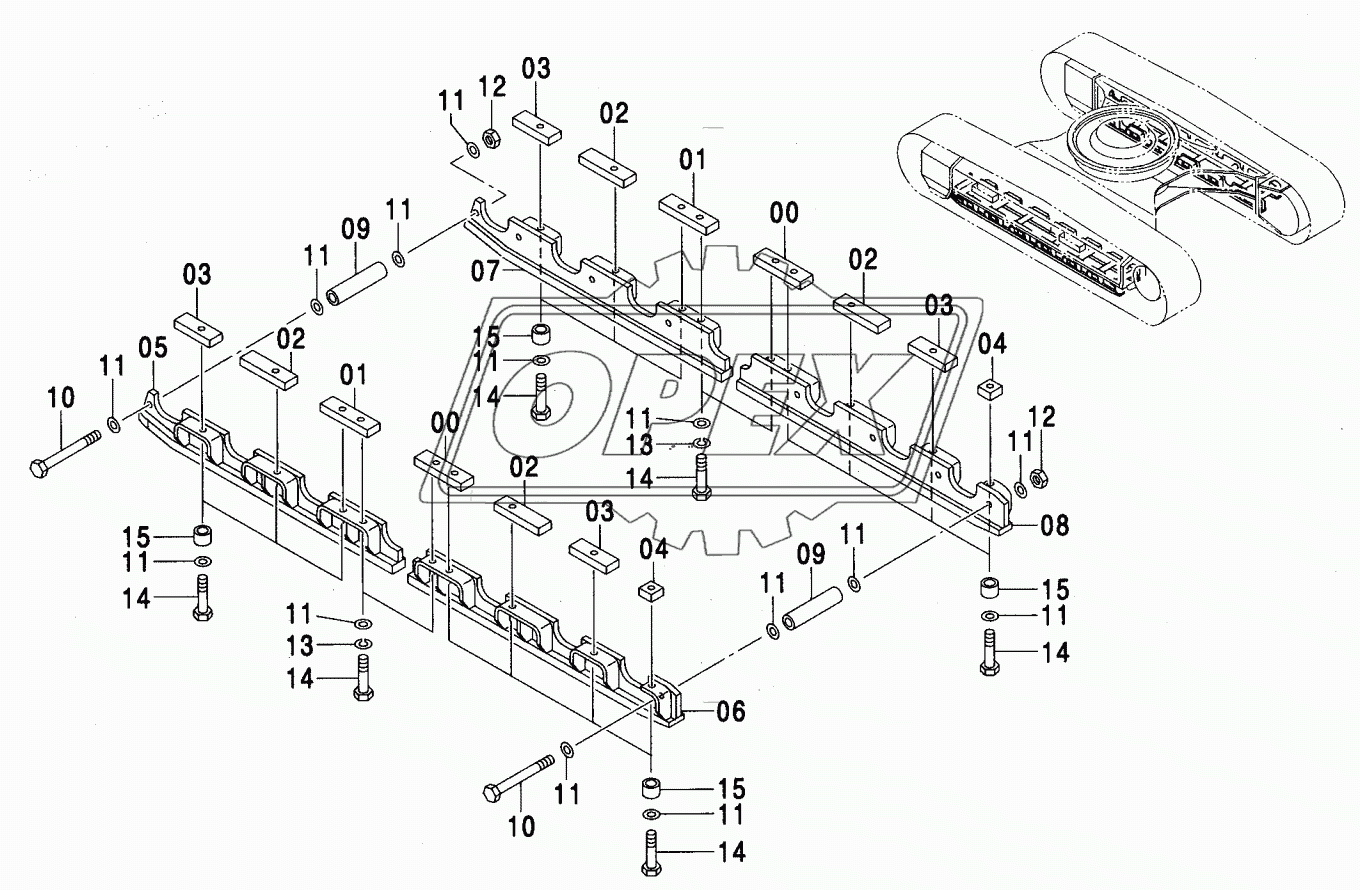 FULL-LENGTH TRACK GUARD KIT (STD. TRACK)