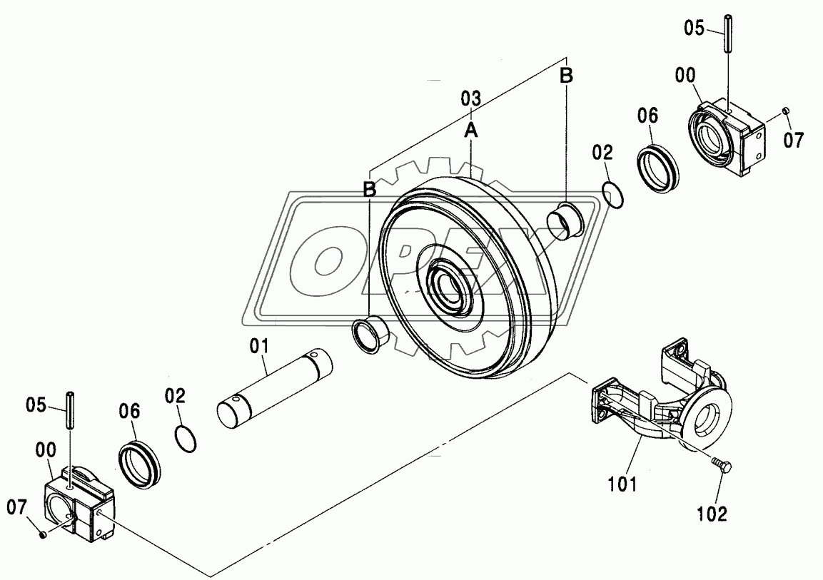 FRONT IDLER (EU2,EU4)