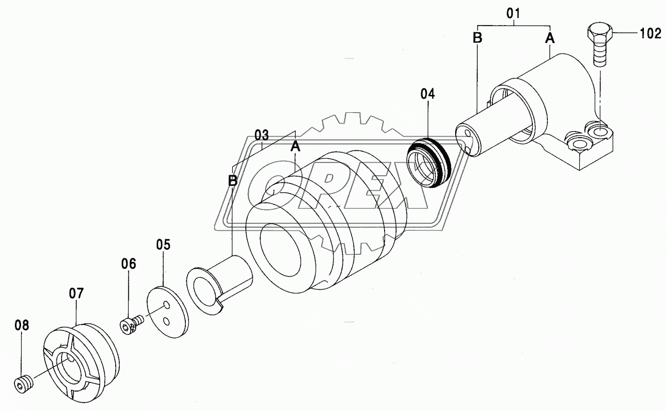 UPPER ROLLER (STD,EU1,EU3)