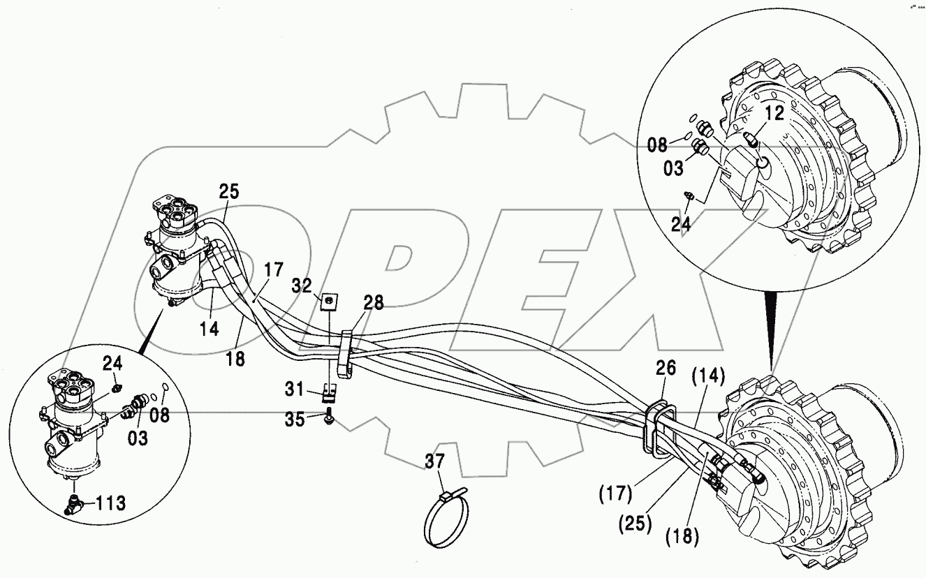 TRAVEL PIPING (STD. TRACK, LC TRACK)