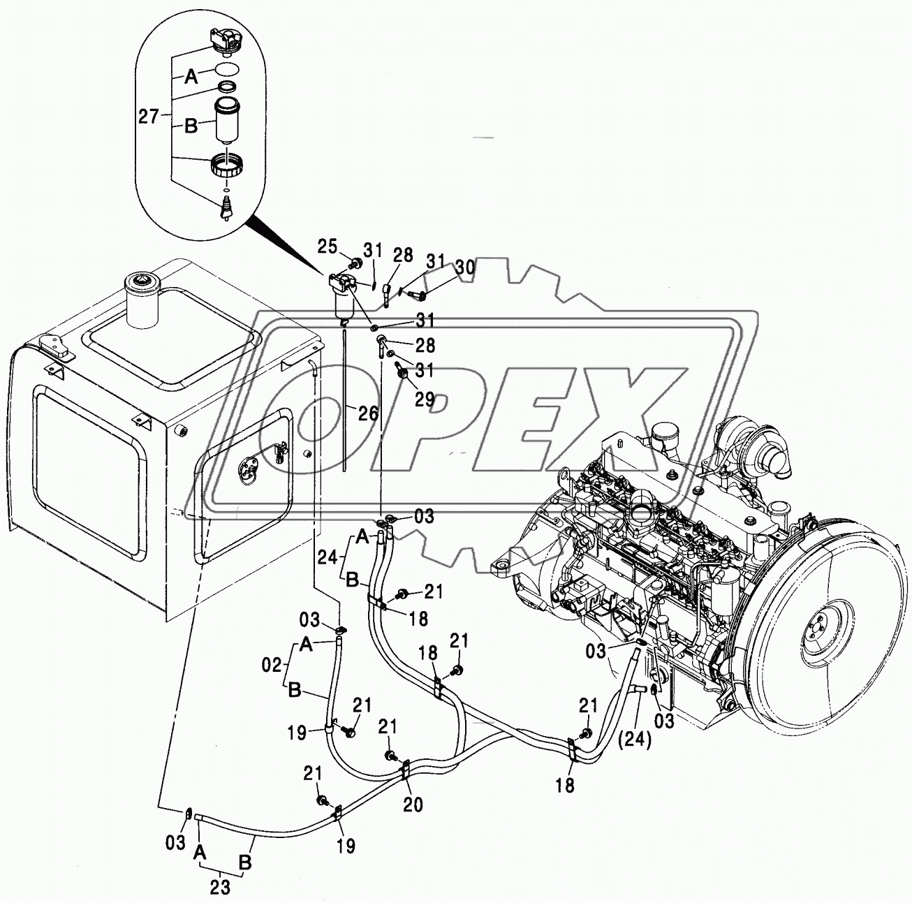 FUEL PIPING <200,E, 210, H, K>