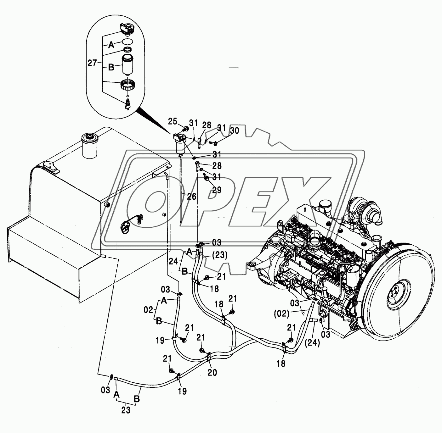 FUEL PIPING <N,240>