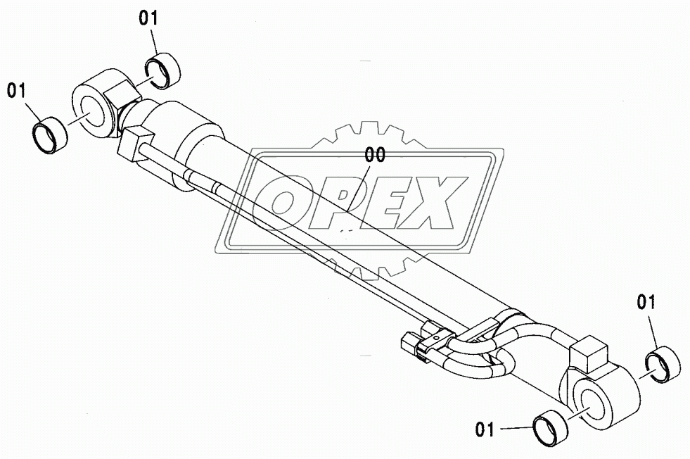 ARM CYLINDER (2P-B00M) <210, N,240>