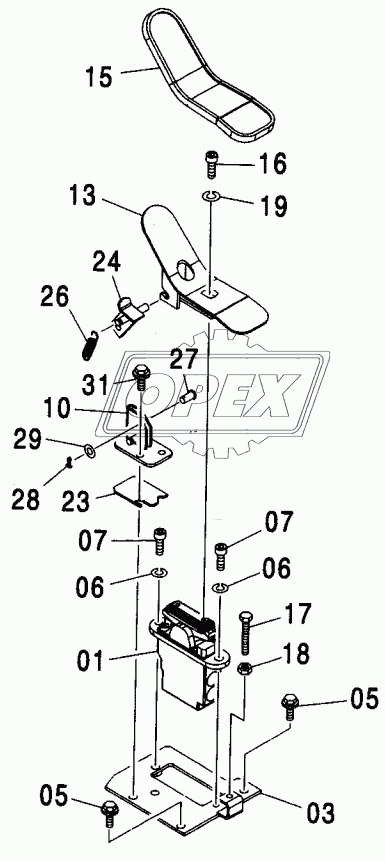 CONTROL PEDAL (2P-B00M) <210, N,240>