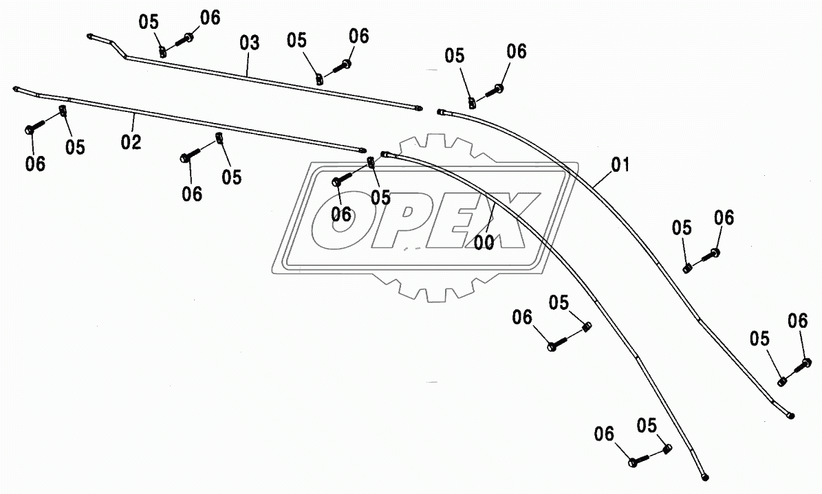 QUICKHITCH PIPING (MONO BOOM) <210, N,240>