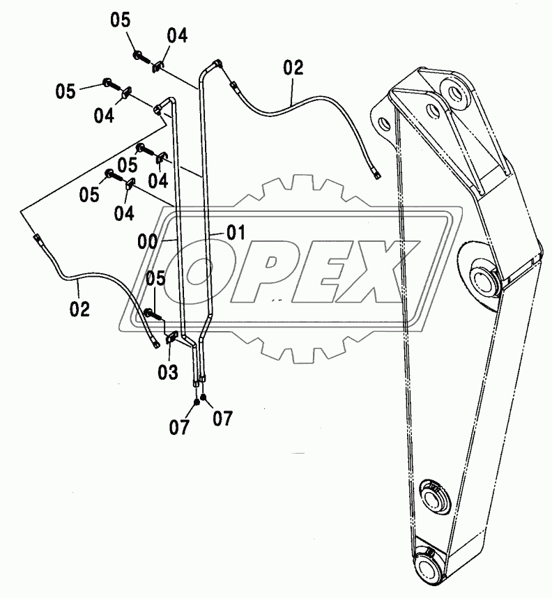 QUICKHITCH PIPING (2.03M ARM) <210, N,240>