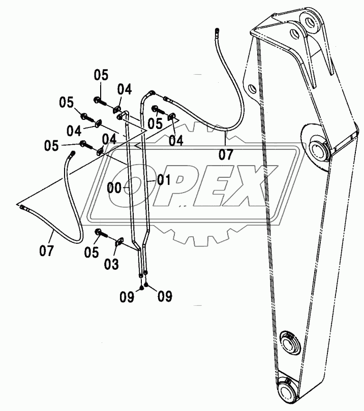 QUICKHITCH PIPING (2.42M ARM) <210, N,240>