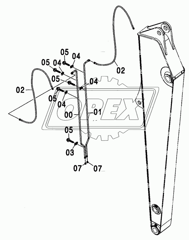 QUICKHITCH PIPING (3.51M ARM) <210, N,240>