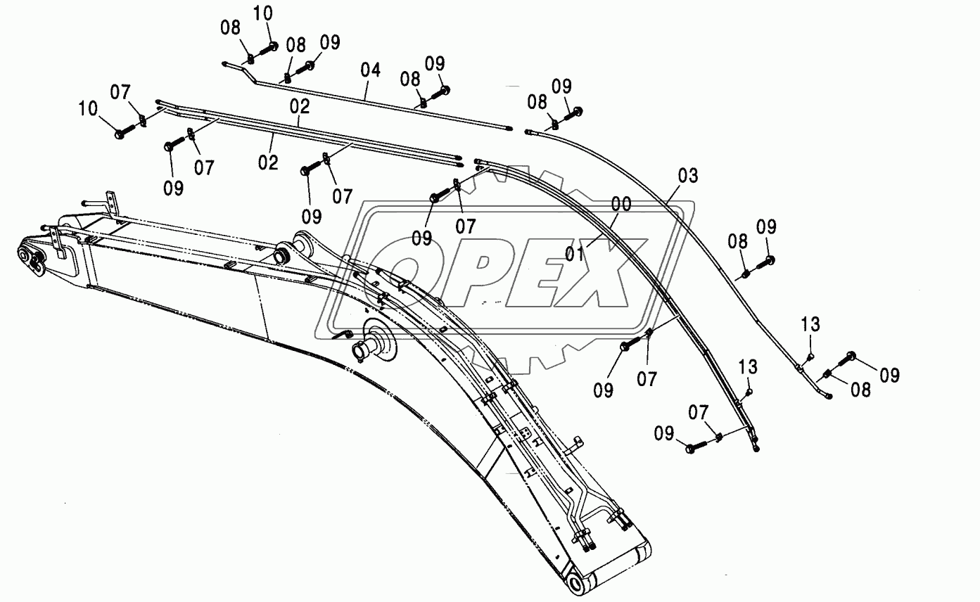 ASSIST PIPING (MONO BOOM) <210,N,240>