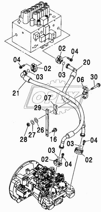 DELIVERY PIPING <200, E, 210, H, K>