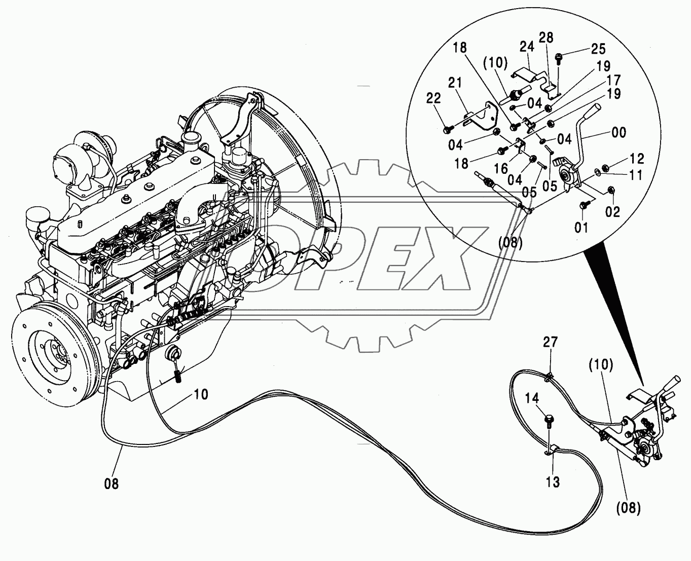 MANUAL ENGINE CONTROL <200,E,H, K>