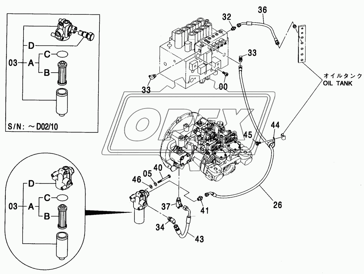 PILOT PIPING (A) <200, 210, H, K>