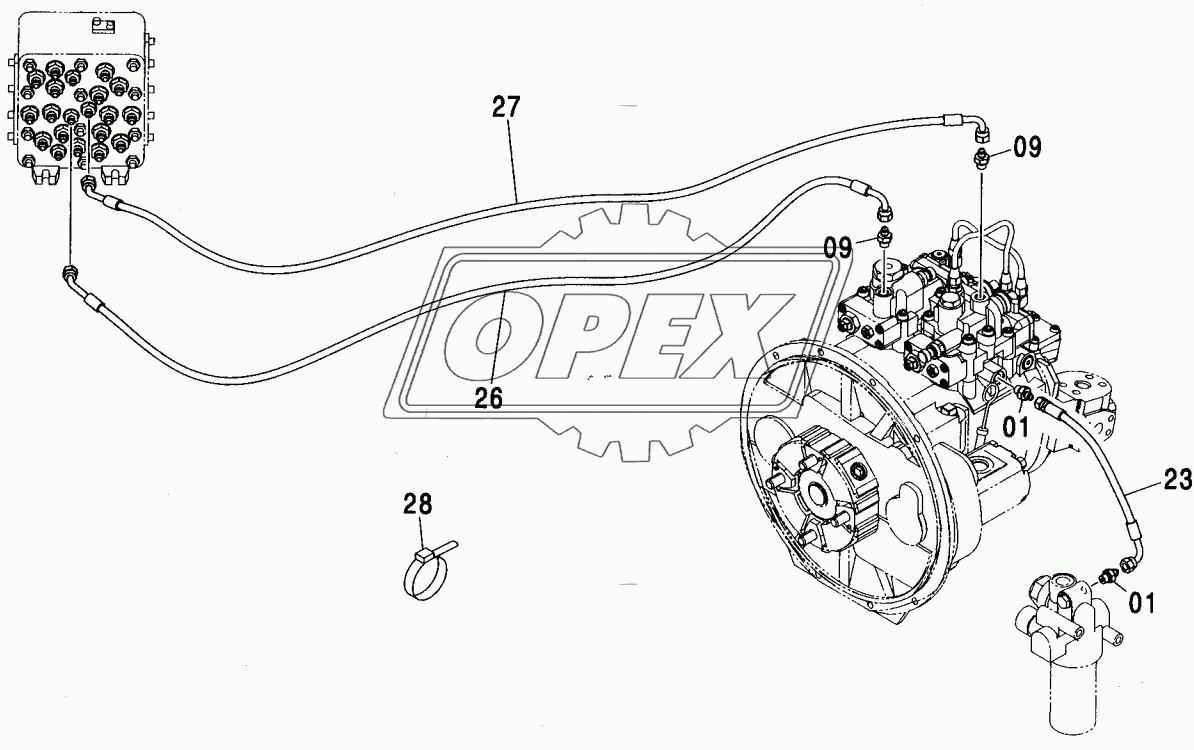 PILOT PIPING (B) (AUTO. ENGINE CONTROL)