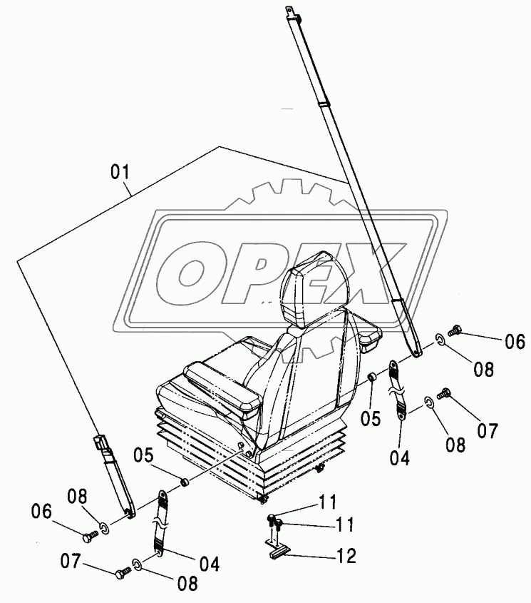 SEAT BELT (SUSPENSION SEAT)