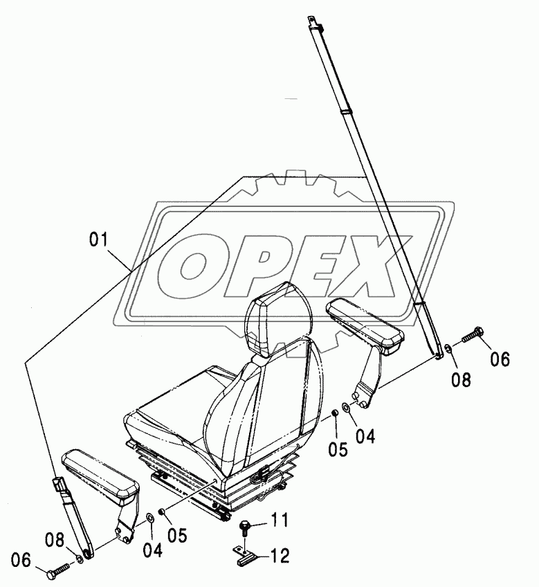 SEAT BELT (AIR-SUSPENSION SEAT)<250>