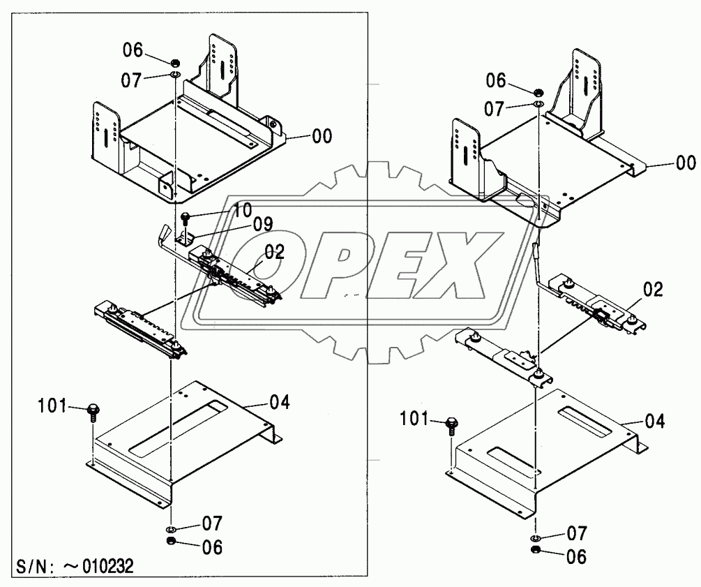 SEAT STAND (SUSPENSION)