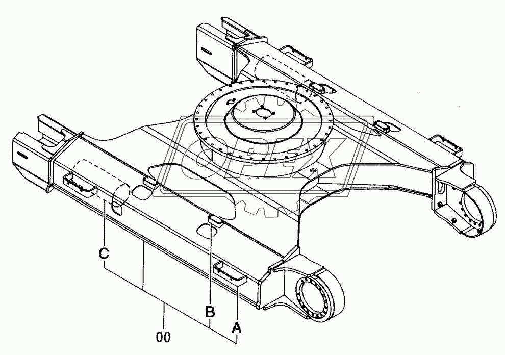 TRACK FRAME (LC TRACK)<230, 250>