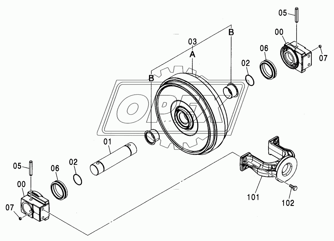 FRONT IDLER (STD,EU1)