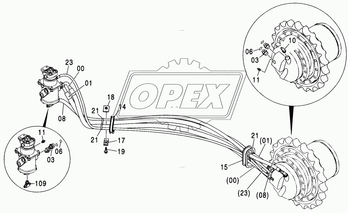 TRAVEL PIPING (LC TRACK, NARROW LC TRACK)