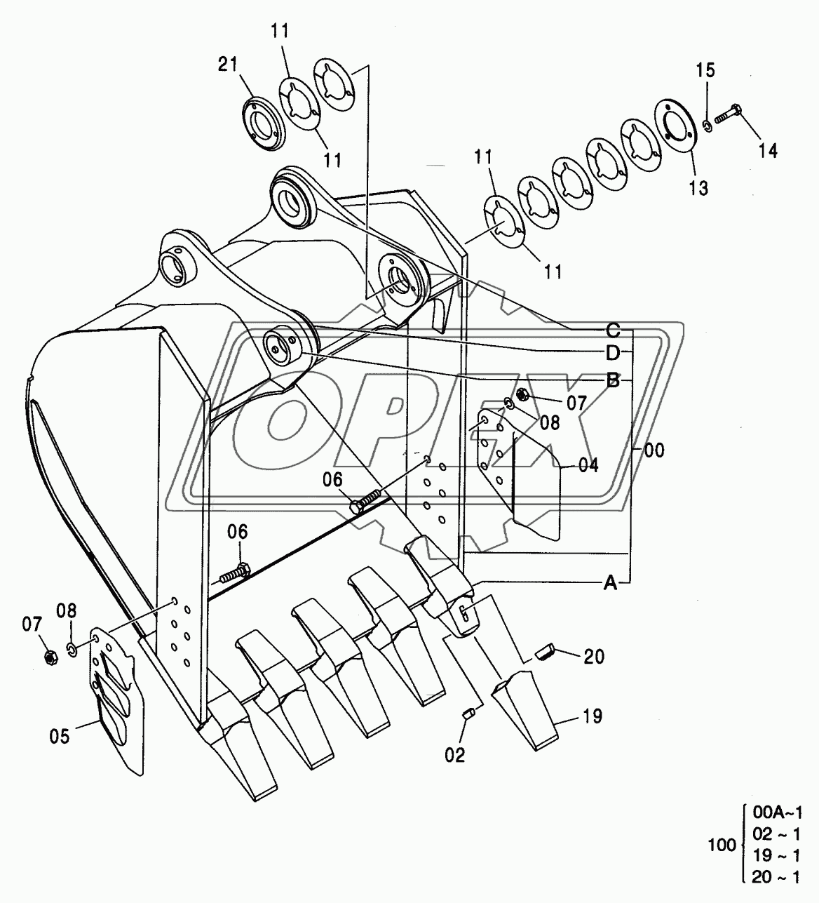 BUCKET 1.0 (JIS 94)