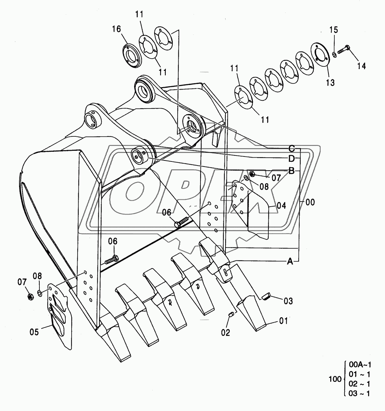 BUCKET 1.15 (JIS 94)