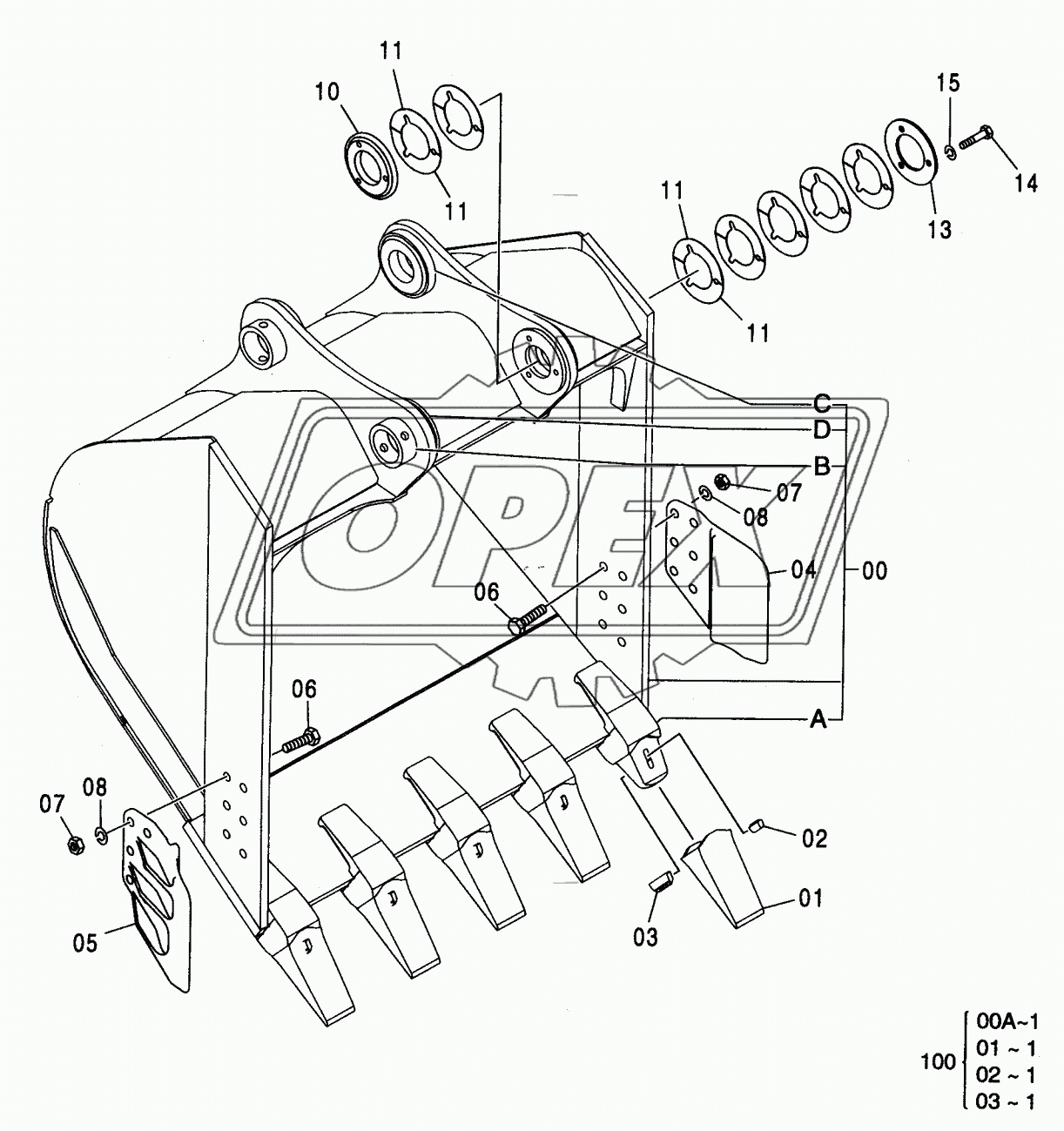 BUCKET 1.25 (JIS 94)