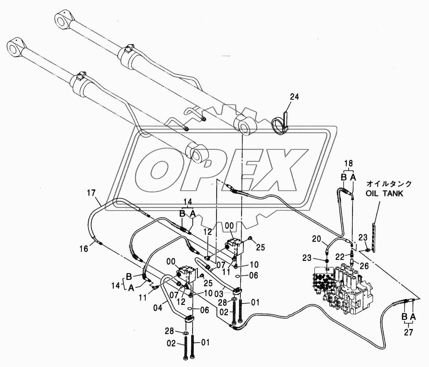 HOSE RUPTURE VALVE PIPING (BOOM) (ISO SPEC)