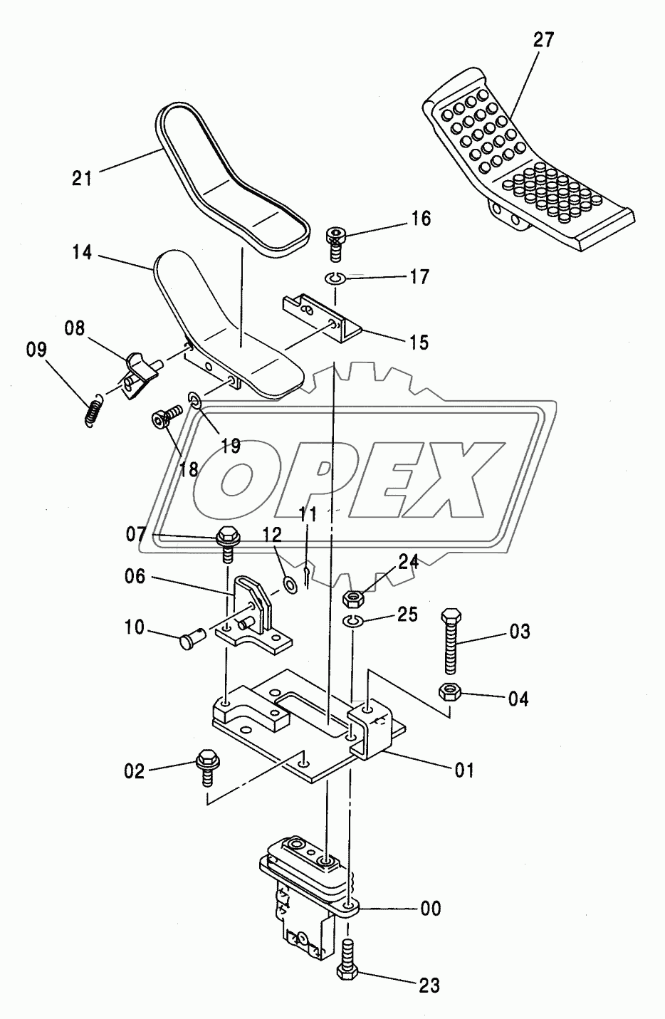 CONTROL PEDAL (2P-B00M)