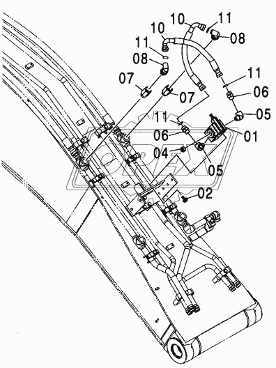 HSB BREAKER PIPING (BREAKER & CRUSHER)(MONO BOOM)