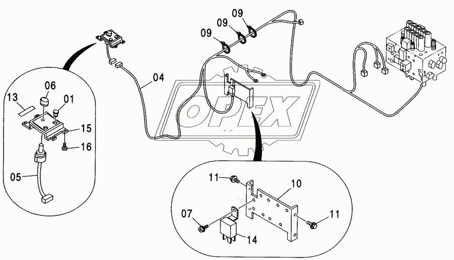 ELECTRIC PARTS (FLOW RATE SELECTOR)