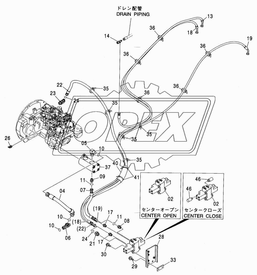 ADD. GEAR PUMP PIPING (30L)