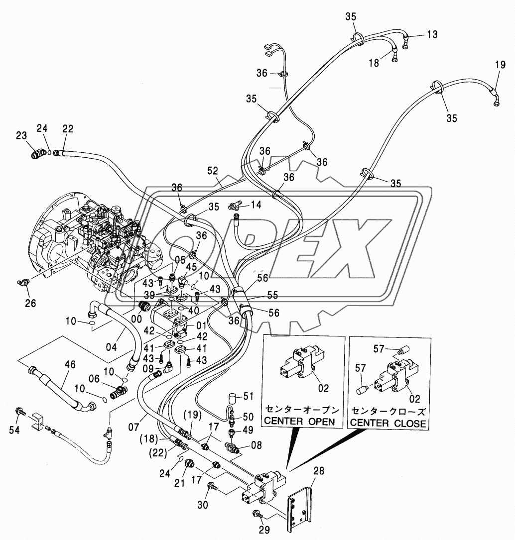 ADD. GEAR PUMP PIPING (50L)