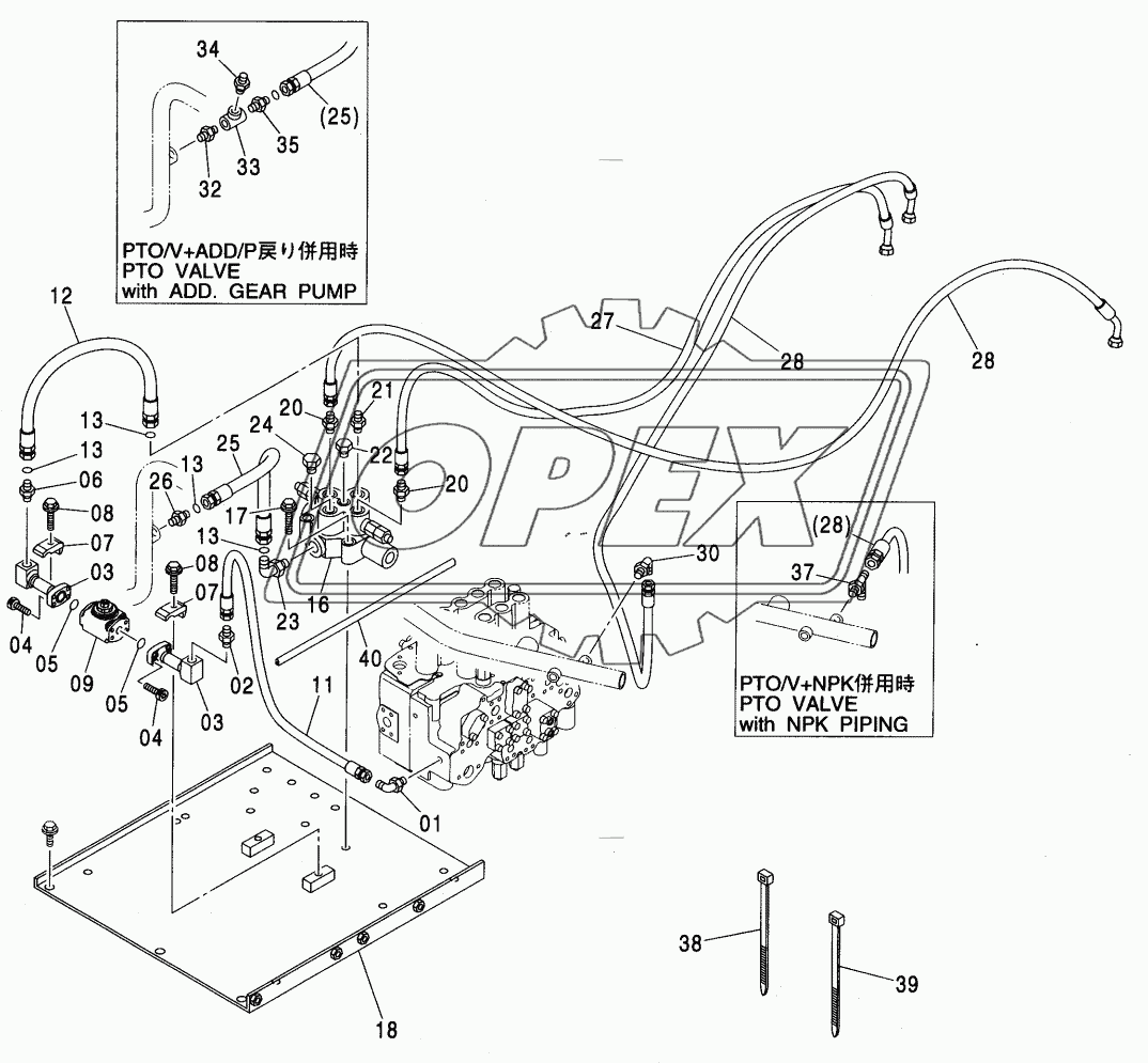 MAIN PIPING (PTO)(MONO BOOM)